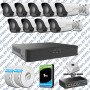 UNV 9 Kameralı IP Full HD Güvenlik Kamerası Seti